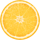 Round Orange Slice PNG Clipart