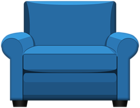 Blue Armchair PNG Clipart Image