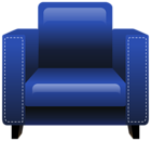 Blue Armchair PNG Clipart Image