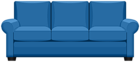 Blue Sofa PNG Clipart Image