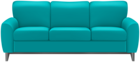 Blue Sofa Transparent Clipart