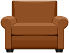Brown Armchair PNG Clipart