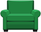 Green Armchair PNG Clipart