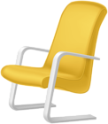 Modern Yellow Chair PNG Clipart