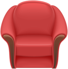 Red Armchair Transparent Clip Art