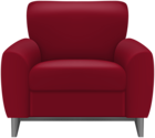 Red Armchair Transparent Clipart