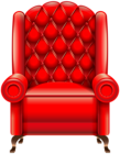 Red Armchair Transparent PNG Clip Art Image