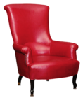 Red Leather Chair PNG Picture