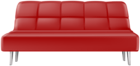 Red Sofa PNG Clipart