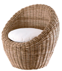 Transparent Round Wicker Chair PNG Picture