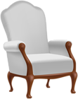 White Armchair PNG Clipart