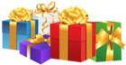 Bunch of Gift Boxes PNG Clipart