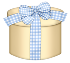 Cream Round Gift Box PNG Clipart