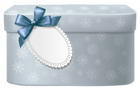 Cute Blue Gifts Box with Pink Bow