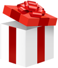 Cute Red Gift Box PNG Transparent Clipart