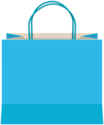 Decorative Gift Bag Blue PNG Clipart