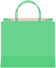 Decorative Gift Bag Green PNG Clipart