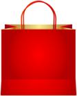 Decorative Gift Bag Red PNG Clipart