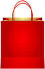Decorative Red Gift Bag PNG Clipart
