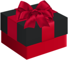 Gift Box Black Red Transparent Clipart