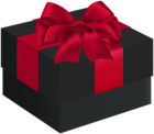 Gift Box Black Transparent Clipart