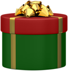 Gift Box Round Green PNG Transparent Clipart
