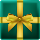 Gift Box from Above PNG Clip Art Image
