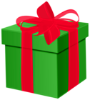 Gift Green Box PNG Transparent Clipart