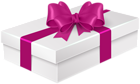 Gift with Pink Bow PNG Clip Art