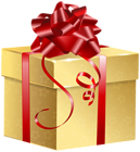 Gold Gift PNG Clip Art Image