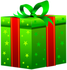 Green Gift Box PNG Clip Art Image