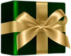 Green Gold Gift PNG Clipart