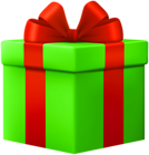 Green Present Box PNG Clipart