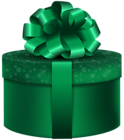Green Round Gift PNG Clip Art Image