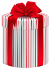 Large Gift Box with Red Bow PNG Clipart Image