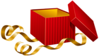 Open Gift PNG Clipart Image