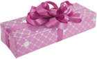 Pink Present with Pink Bow Clipart