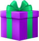 Purple Present Box PNG Clipart