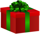 Red Gift PNG Transparent Clipart