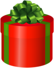 Red Round Gift Box PNG Clipart