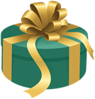 Round Gift Green PNG Transparent Clipart