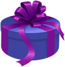 Round Gift Purple PNG Transparent Clipart