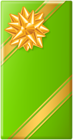 Vertical Gift Box Green PNG Clip Art Image