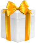 White Gift PNG Clip Art Image
