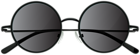 Black Round Sunglasses Transparent Image