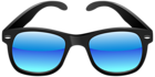 Black and Blue Sunglasses PNG Clipart Image