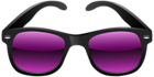 Black and Purple Sunglasses PNG Clipart Image