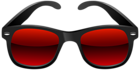 Black and Red Sunglasses PNG Clipart Image