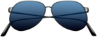 Blue Aviator Sunglasses PNG Clipart
