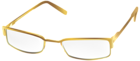 Gold Glasses PNG Transparent Clip Art Image